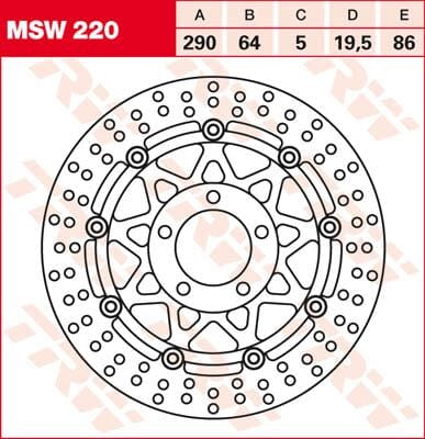 Rotor Trw Msw220 TRW TRW MOTOVEIKALS 21