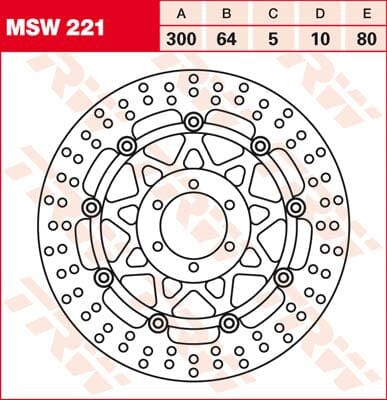 Rotor Trw Msw221 TRW TRW MOTOVEIKALS 21