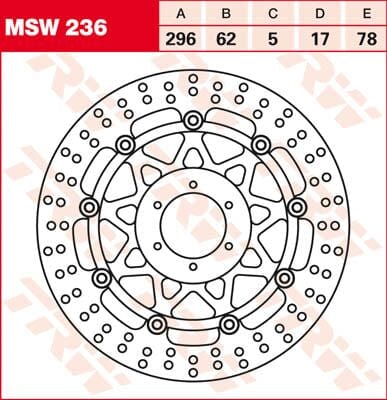 Rotor Trw Msw236 TRW TRW MOTOVEIKALS 21