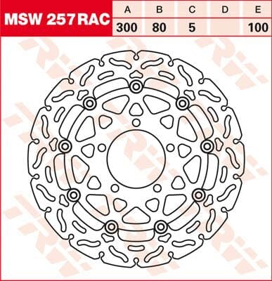 Rotor Trw Msw257Rac TRW TRW MOTOVEIKALS 21