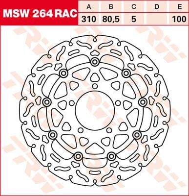 Rotor Trw Msw264Rac TRW TRW MOTOVEIKALS 21
