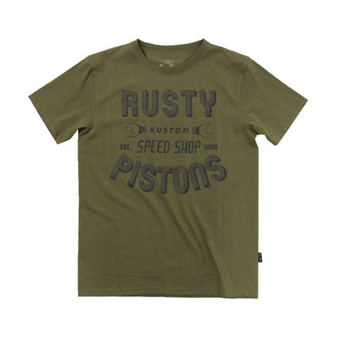 Rusty Pistons Hulton t-shirt khaki RUSTY PISTONS MOTOVEIKALS 21