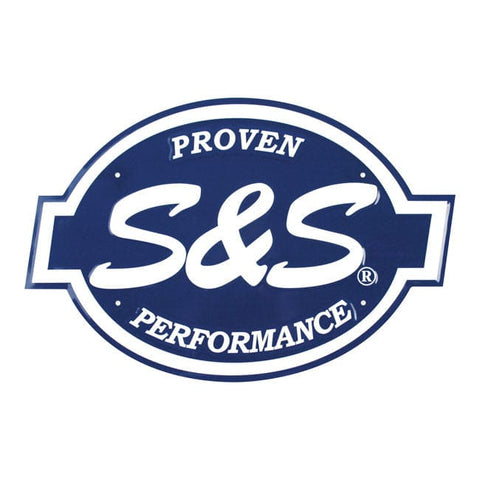 S&S, Embossed sign, aluminum S&S MOTOVEIKALS 21