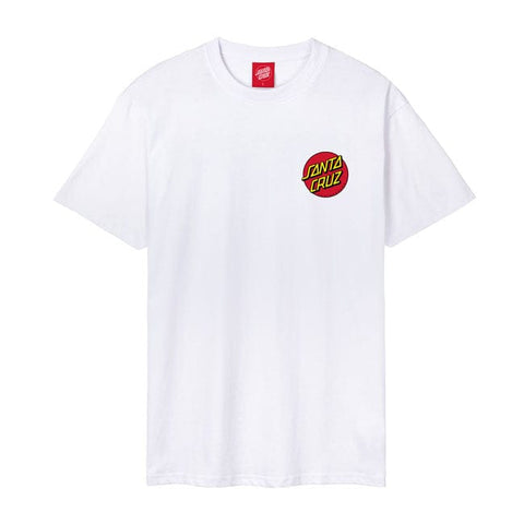 Santa Cruz Dot Chest t-shirt white SANTA CRUZ MOTOVEIKALS 21