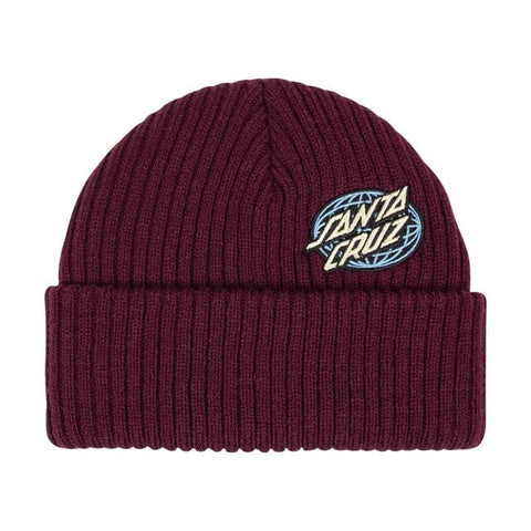 Santa Cruz Global Oval Dot beanie dark cherry SANTA CRUZ MOTOVEIKALS 21