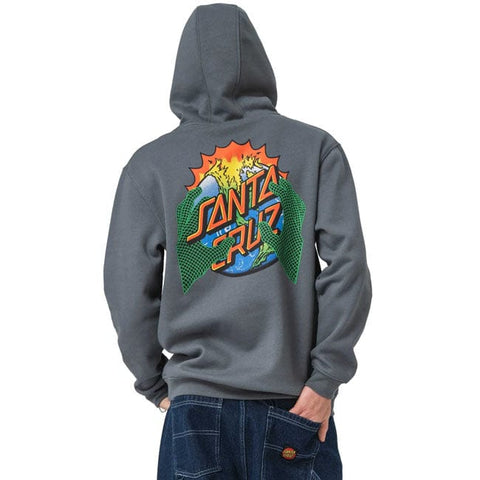 Santa Cruz Kendall End Of The Dot Hoodie storm grey SANTA CRUZ MOTOVEIKALS 21