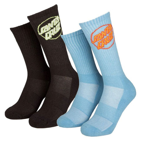 Santa Cruz Partial Dot sock pacific blue&black SANTA CRUZ MOTOVEIKALS 21