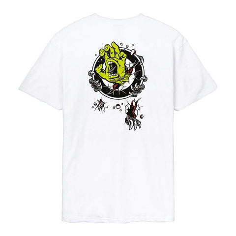 Santa Cruz Roskopp Screaming Target t-shirt white SANTA CRUZ MOTOVEIKALS 21