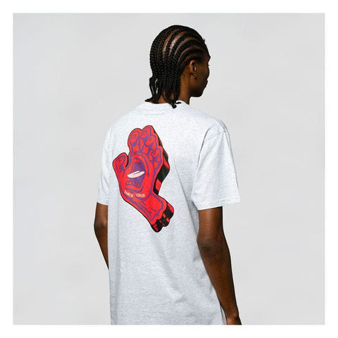 Santa Cruz Screaming Foam Hand t-shirt athletic heather SANTA CRUZ MOTOVEIKALS 21