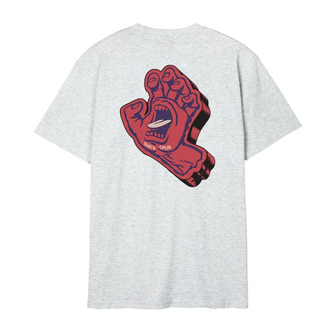 Santa Cruz Screaming Foam Hand t-shirt athletic heather SANTA CRUZ MOTOVEIKALS 21