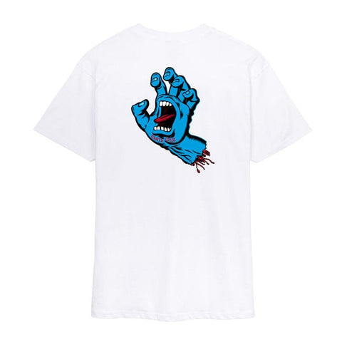 Santa Cruz Screaming Hand Chest t-shirt white SANTA CRUZ MOTOVEIKALS 21
