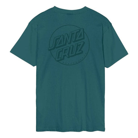 Santa Cruz Tonal Opus Dot Stripe t-shirt cosmic teal SANTA CRUZ MOTOVEIKALS 21