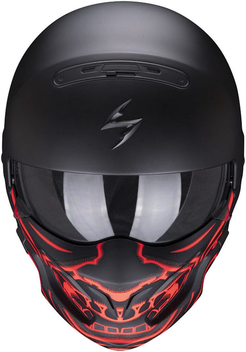Scorpion ķivere EXO-Combat Evo Samurai MATT/RED L SCORPION MOTOVEIKALS 21