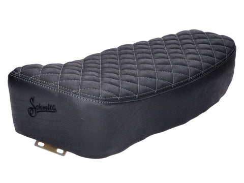 seat cover Schmitt diamond quilted, black / grey for Simson S50, S51, S70 SCHMITT MOTOVEIKALS 21