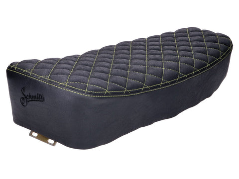seat kit Schmitt diamond quilted, black / yellow for Simson S50, S51, S70 SCHMITT MOTOVEIKALS 21