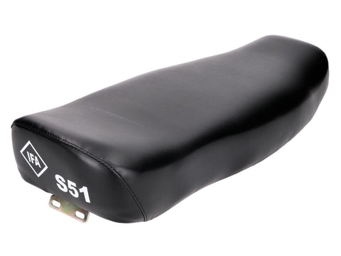 seat / two-seat black w/ IFA S51 logo for Simson S50, S51, S70 OEM STANDARD MOTOVEIKALS 21
