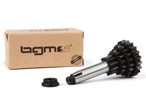 secondary shaft BGM PRO Race, 10-14-17-20 teeth, short third gear, extra short fourth gear for Vespa V50, PV125, ET3, PK50, PK80, PK125 S-XL BGM PRO MOTOVEIKALS 21