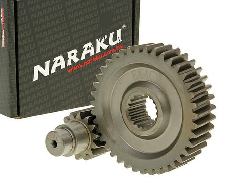 secondary transmission gear up kit Naraku racing 14/39 +10% for GY6 125/150cc 152/157QMI NARAKU MOTOVEIKALS 21