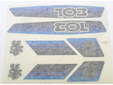Set of 8 blue stickers for Peugeot 103 moped DIVERSE / IMPORT MOTOVEIKALS 21