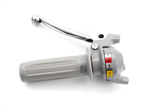 Shift lever fitting 3-speed gearshift with clutch lever gray for Kreidler Flory DIVERSE / IMPORT MOTOVEIKALS 21