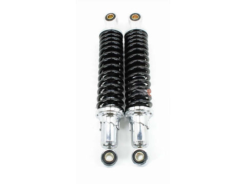 Shock absorber set 310mm chrome black for Zündapp GTS C 50 Sport KS DIVERSE / IMPORT MOTOVEIKALS 21