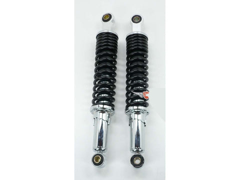 Shock absorber set MKX chrome black 310mm for Zündapp GTS C 50 Sport KS, Honda DIVERSE / IMPORT MOTOVEIKALS 21