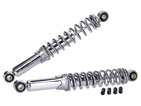 shock absorber set / shocks 300mm adjustable chrome for Puch, Schwalbe, Star, Spatz XTREME MOTOVEIKALS 21