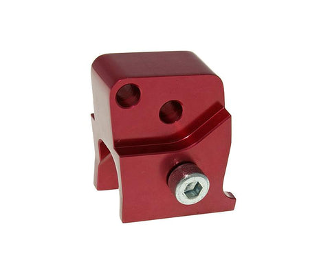 shock extender CNC 2-hole adjustable mounting - red for Peugeot horizontal VPARTS MOTOVEIKALS 21