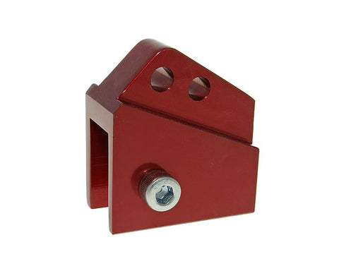 shock extender CNC 2-hole adjustable mounting - red for Peugeot vertical VPARTS MOTOVEIKALS 21