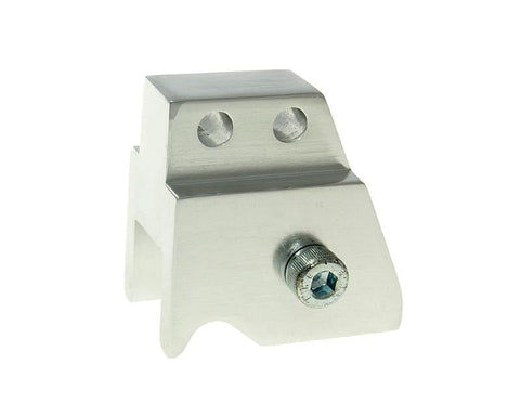 shock extender CNC 2-hole adjustable mounting - silver for Minarelli VPARTS MOTOVEIKALS 21