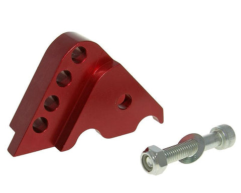 shock extender CNC 4-hole adjustable mounting - red for Minarelli horizontal VPARTS MOTOVEIKALS 21