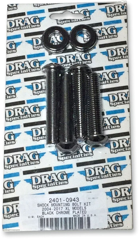 Shock Mount Kit Blk Chrom DRAG SPECIALTIES DRAG SPECIALTIES MOTOVEIKALS 21