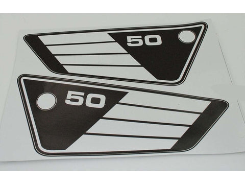 Side cover sticker 100mm 270mm for Yamaha FS 1 Mokick, RD 50 DIVERSE / IMPORT MOTOVEIKALS 21