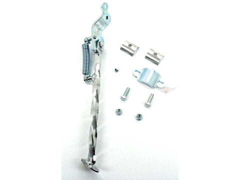 Side stand turned 270mm chrome for moped, mokick, KKR, moped DIVERSE / IMPORT MOTOVEIKALS 21