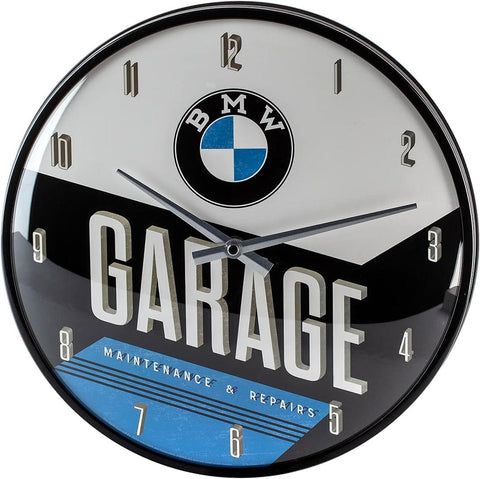 Sienas pulkstenis BMW GARAGE 31cm NOSTALGIC ART MOTOVEIKALS 21