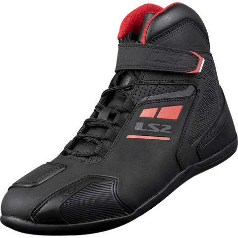 Sieviešu moto apavi LS2 GARRA black / red 38 LS2 MOTOVEIKALS 21