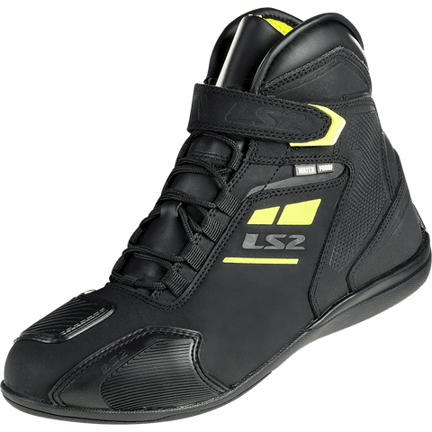 Sieviešu moto apavi LS2 GARRA WATERPROOF black H-V yellow 36 LS2 MOTOVEIKALS 21
