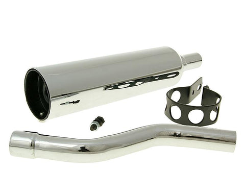 silencer / muffler chromed for Honda MT TECNO MOTOVEIKALS 21