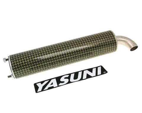 silencer Yasuni Scooter yellow carbon fiber = YA-SIL034KSRS YASUNI MOTOVEIKALS 21