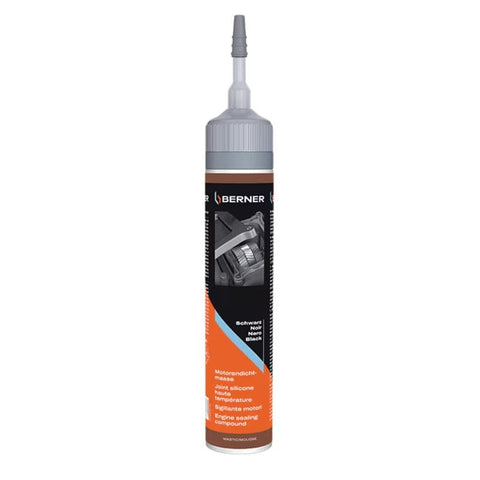 Silikona hermētiķis motoroam BERNER melnais 200 ml BERNER MOTOVEIKALS 21