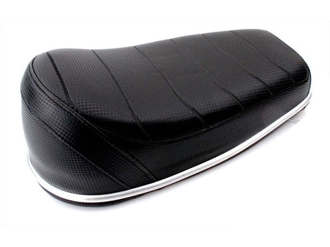 Single sports seat Carbon look cover 360 mm Length 175 Width 90 Seat height 130 Spoiler height 200 Distance to front 170 Rear for Puch Maxi moped, mokick, moped, Zündapp, Kreidler, Hercules, DKW DIVERSE / IMPORT MOTOVEIKALS 21