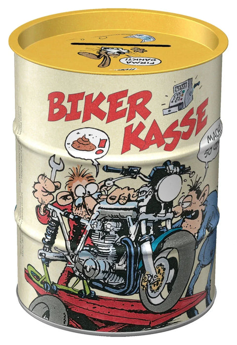 Skārda krājkase BIKER KASSE NOSTALGIC ART MOTOVEIKALS 21