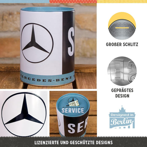 Skārda krājkase Mercedes Benz Service NOSTALGIC ART MOTOVEIKALS 21