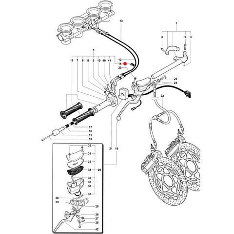 Skava akseleratora trosēm KTM OEM: SPMV800092630 KTM OEM MOTOVEIKALS 21