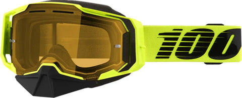 Sniega motocikla brilles ARMEGA SNOW Nuclear Citrus YL 100% MOTOVEIKALS 21