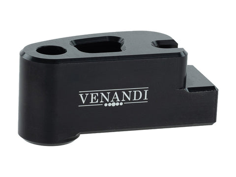 spacer Venandi CNC, rear brake plate stopper, black for Simson VENANDI MOTORS MOTOVEIKALS 21