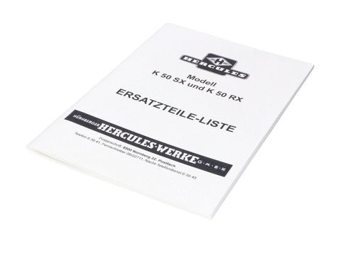 Spare parts list Parts catalog Chassis for Hercules K 50 SX RX moped NTS PARTS MOTOVEIKALS 21