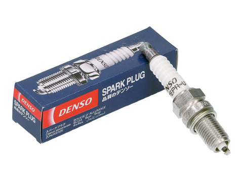 spark plug DENSO XU27EPR-U with screwable plug connector DENSO MOTOVEIKALS 21
