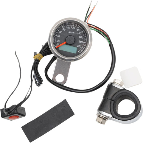 Speedo 1.87"Pro Blk Km/H DRAG SPECIALTIES DRAG SPECIALTIES MOTOVEIKALS 21