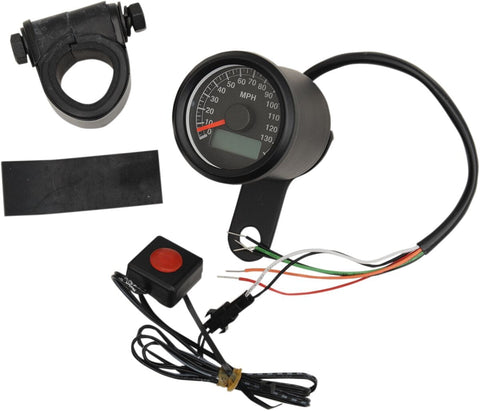 Speedo Blk 1.8" Prog Blk DRAG SPECIALTIES DRAG SPECIALTIES MOTOVEIKALS 21
